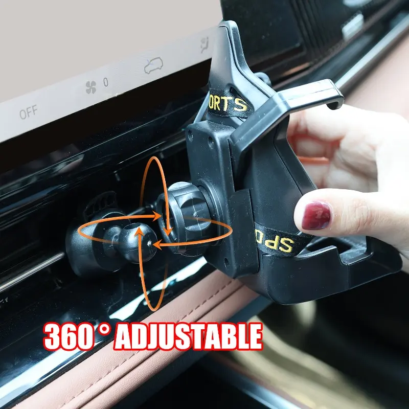 For Recaro Racing Design Seat Phone Holder Universal Air Vent Stable Shock Resistant Car Navigation Holder Decoration