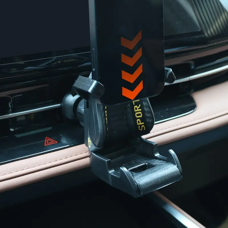 For Recaro Racing Design Seat Phone Holder Universal Air Vent Stable Shock Resistant Car Navigation Holder Decoration