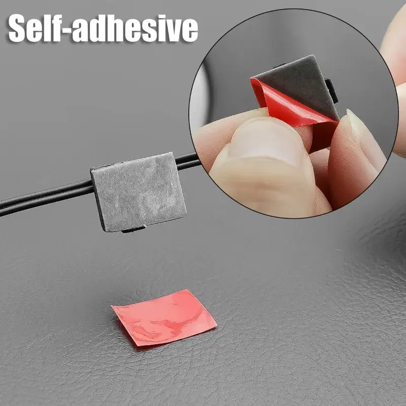 Car Cable Organizer Clips Cord Holder Desktop Workstation Wire Manager USB Charging Data Line Bobbin Winder Cable Management