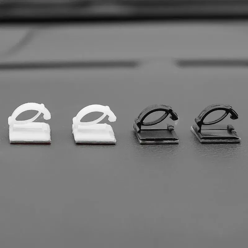 Car Cable Organizer Clips Cord Holder Desktop Workstation Wire Manager USB Charging Data Line Bobbin Winder Cable Management