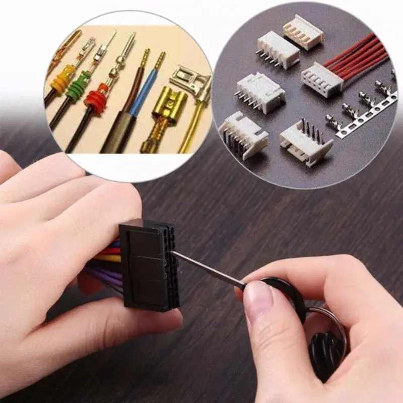 26/18/11Pcs Car Terminal Removal Repair Tools Electrical Wiring Crimp Connector Pin Extractor Kit Keys Automotive Plug Pullers