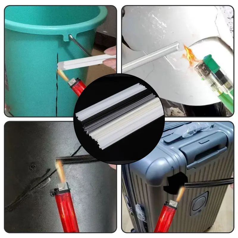 Plastic Welding Rods Set 20cm PP/PE/PVC/ABS Polypropylene Welding Sticks Car Bumper Repair Tools for Plastic Welder 50Pcs