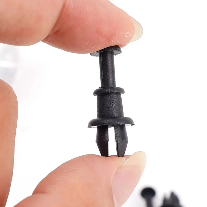 20/2PCS Car Retainer Clips Black Vehicle Trunk Luggage Rack Hook Pivot Fastener Buckle Interior Trim Card Door Liner Fixed Clamp