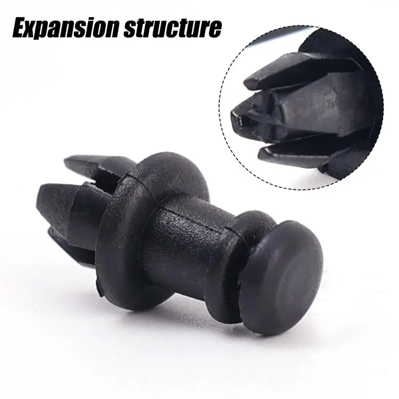 20/2PCS Car Retainer Clips Black Vehicle Trunk Luggage Rack Hook Pivot Fastener Buckle Interior Trim Card Door Liner Fixed Clamp