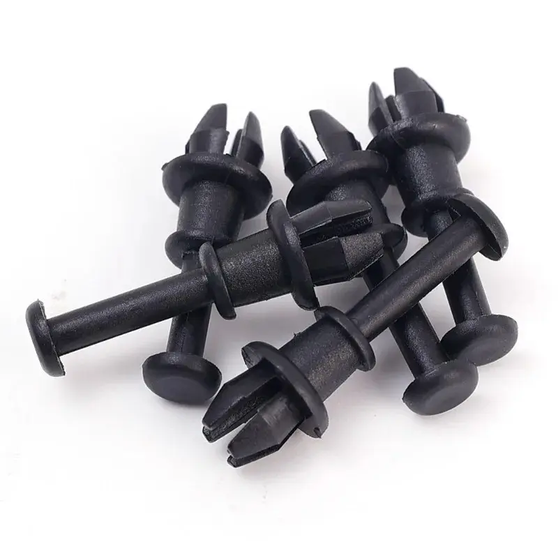 20/2PCS Car Retainer Clips Black Vehicle Trunk Luggage Rack Hook Pivot Fastener Buckle Interior Trim Card Door Liner Fixed Clamp