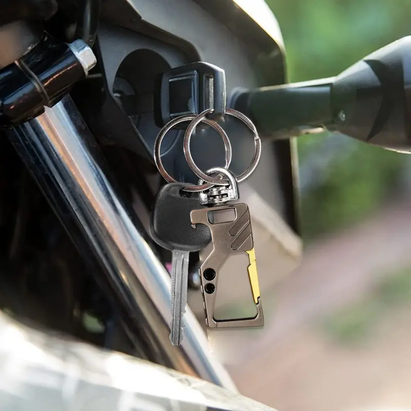 Heavy Duty Keychain Bottle Opener Carabiner Metal Car Key Chains for Men and Women Beer Opening Keyholders Key Ring