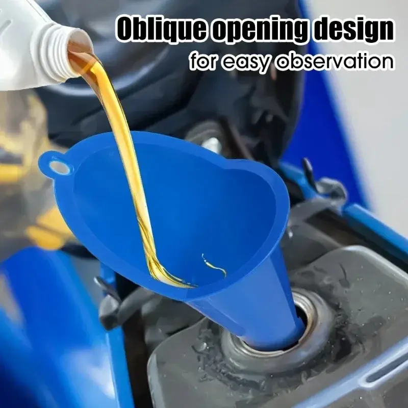 Car Long Stem Oil Fuel Filling Tools Motorcycle Refueling Tools Car Accessories Anti-splash Plastic Oil Funnel Filling Equipment