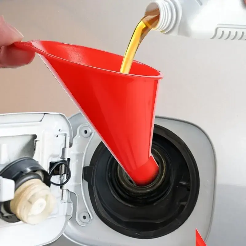 Car Long Stem Oil Fuel Filling Tools Motorcycle Refueling Tools Car Accessories Anti-splash Plastic Oil Funnel Filling Equipment