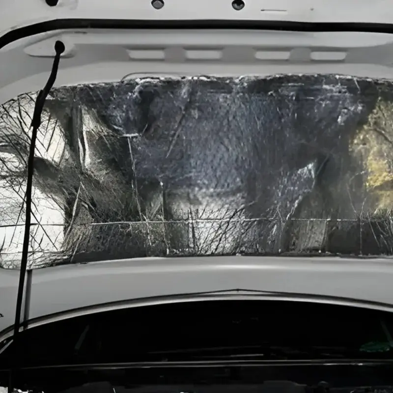 5/10mm Car Sound Deadening Mat Aluminum Foil Insulation Self-Adhesive Heat Shield for Door Trunk Hood Liner Pad Silent Door Wall