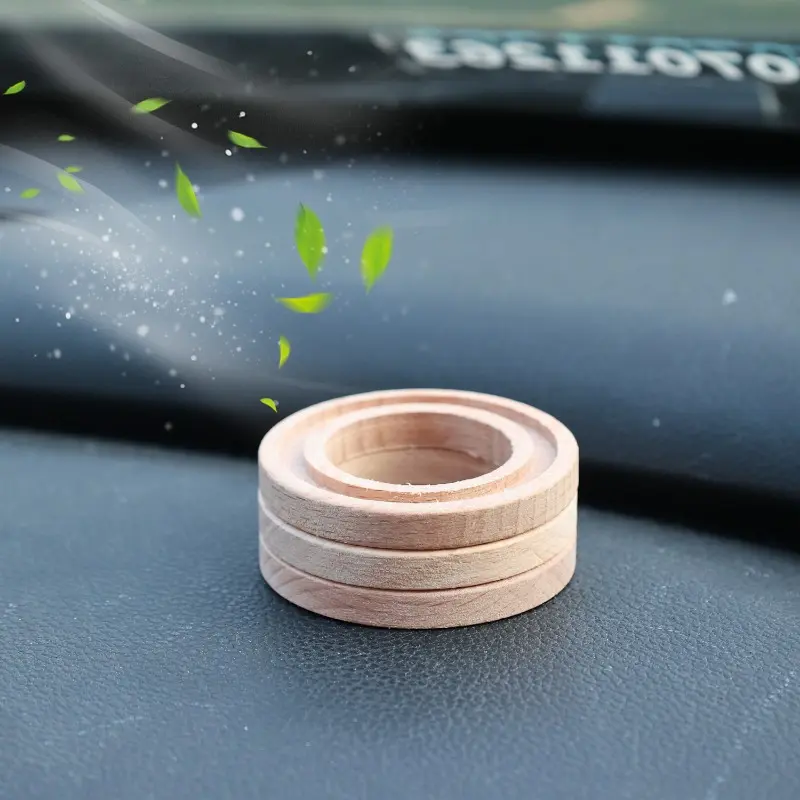 5pcs Car Air Freshener Replacement Beech Wood Chips Tablet Auto Fragrance Perfume Refill Natural Beech for Essional Oils