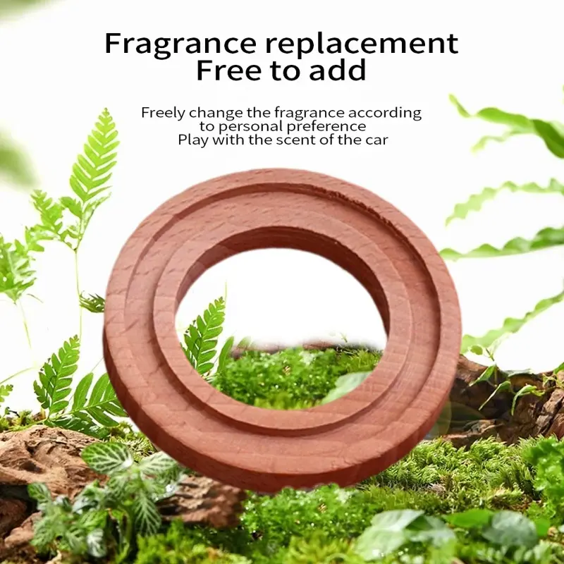 5pcs Car Air Freshener Replacement Beech Wood Chips Tablet Auto Fragrance Perfume Refill Natural Beech for Essional Oils