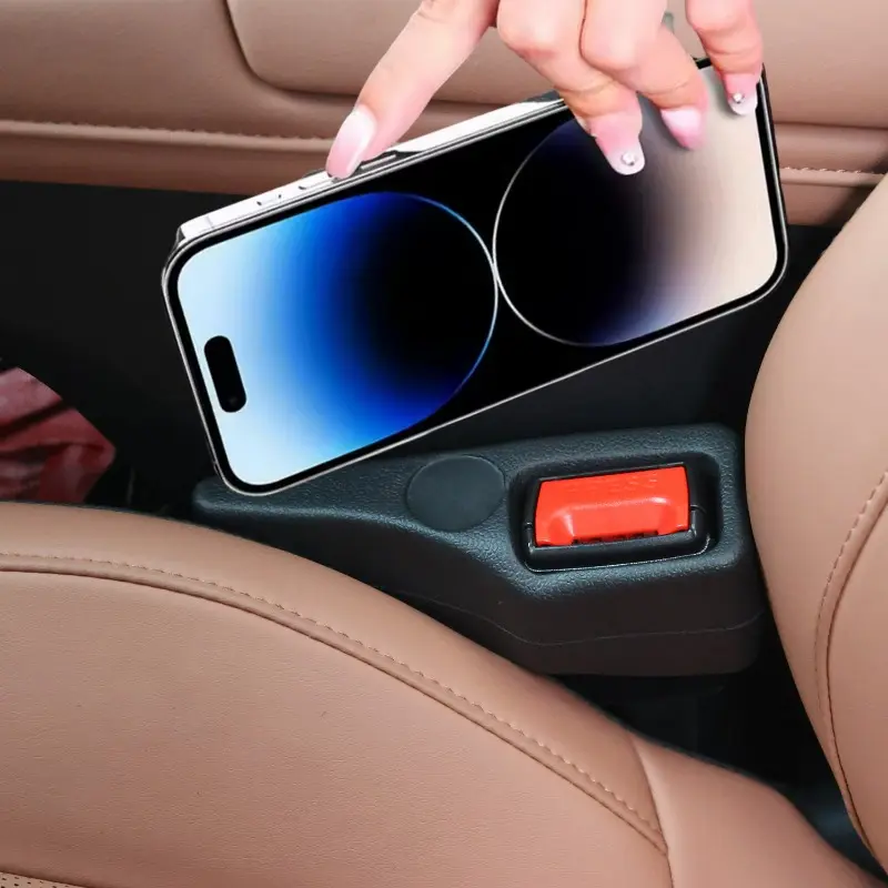 2pcs Car Seat Gap Groove Protection Covers Seat Belt Buckle Protector Flexible Seat Side Gap Filling Strip Auto Drop Blocker