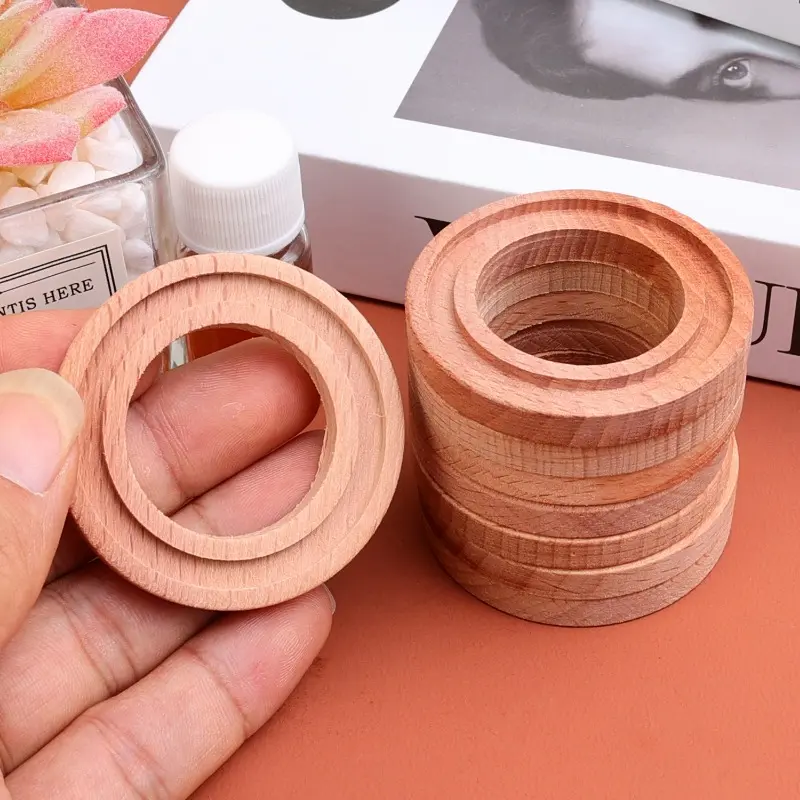 5pcs Car Air Freshener Replacement Beech Wood Chips Tablet Auto Fragrance Perfume Refill Natural Beech for Essional Oils
