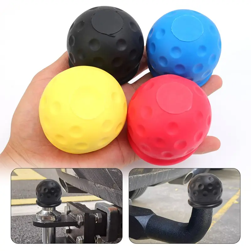 New Tow Bar Ball Cover Cap Dustproof Trailer Ball Cover Tow Bar Cap Universal Hitch Trailer Towball Protect Car Accessories