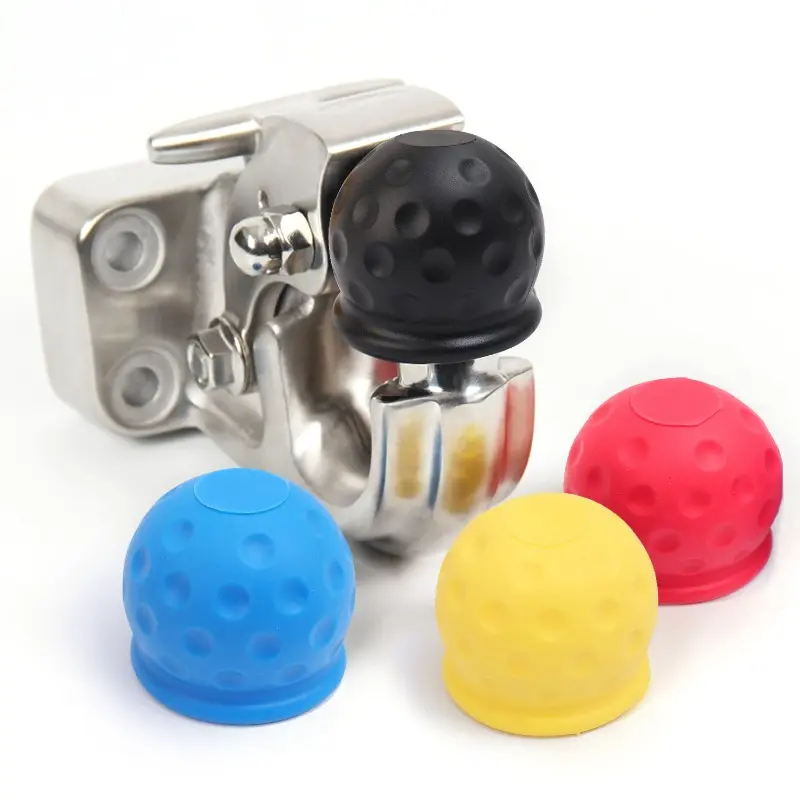 New Tow Bar Ball Cover Cap Dustproof Trailer Ball Cover Tow Bar Cap Universal Hitch Trailer Towball Protect Car Accessories