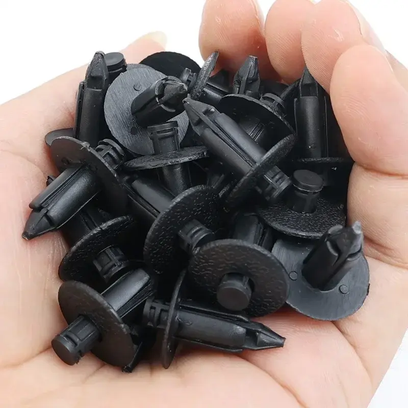 50pcs Car Plastic Fairing Rivet Setting Panel Fastener Clips 3 Size Mix Push Pin Auto Fastener 6mm 7mm 8mm Interior