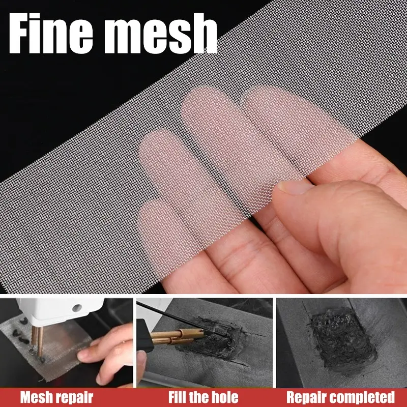 20-5pcs Car Bumper Stainless Steel Repair Net Plastic Crack Repair Mesh Net for Bumper Body Vents Welding Tools Car Accessories