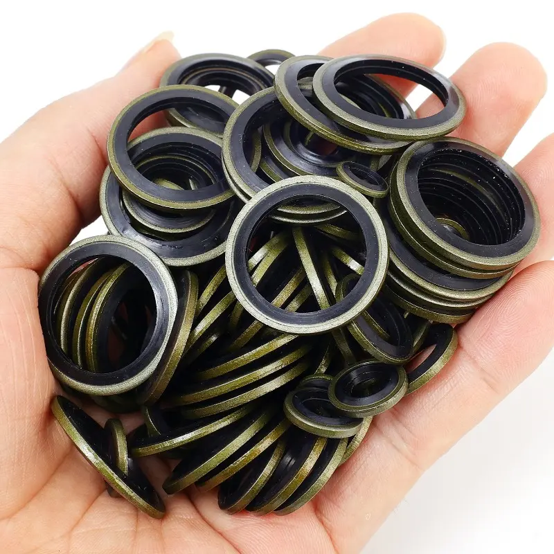 Car Oil Pan Drain Gasket Drainage Bolt Pad Rubber Oil Drain Plug Gaskets Replaceable Washer Seal M6/M8/M10/M12/M14/M16/M18/M20