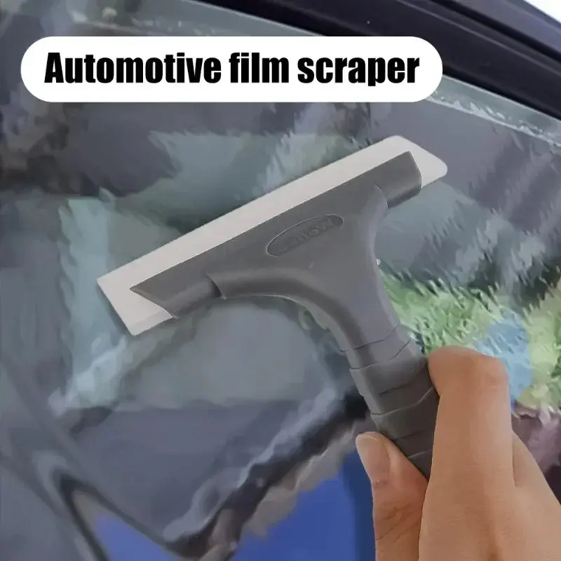 Car Window Cleaning Wiper Car Glass Film Scraper Windshield Silicone Blade Cleaning Accessories Water Scraper