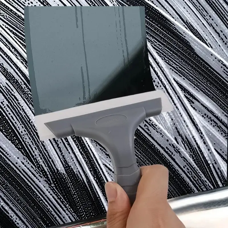 Car Window Cleaning Wiper Car Glass Film Scraper Windshield Silicone Blade Cleaning Accessories Water Scraper