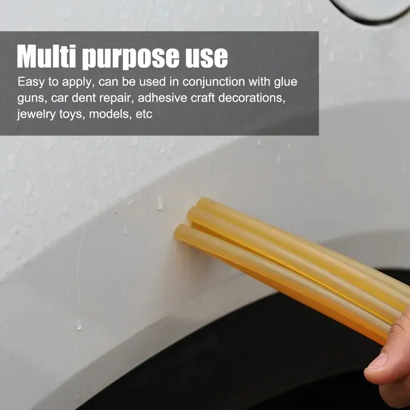 Car Hot Melt Glue Sticks Yellow Strong Adhesive Body Paintless Dent Repair Tool Electric Gun Strong Adhesion Puller Glue Stick