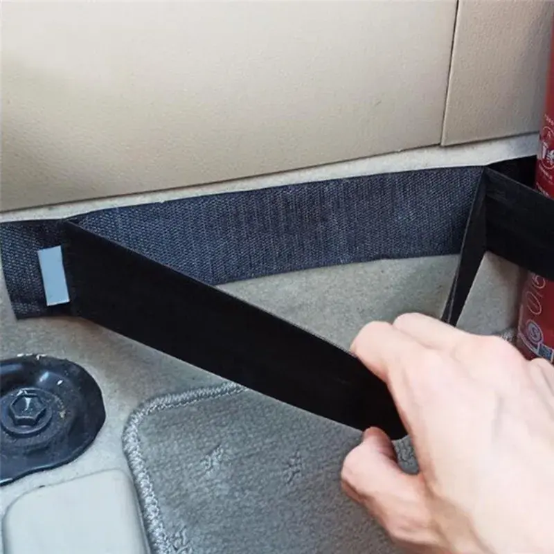Car Trunk Organizer Elastic Fixing Belt Storage Bag Tapes Fire Extinguisher Fixing Belt Auto Interior Accessories 40-80CM