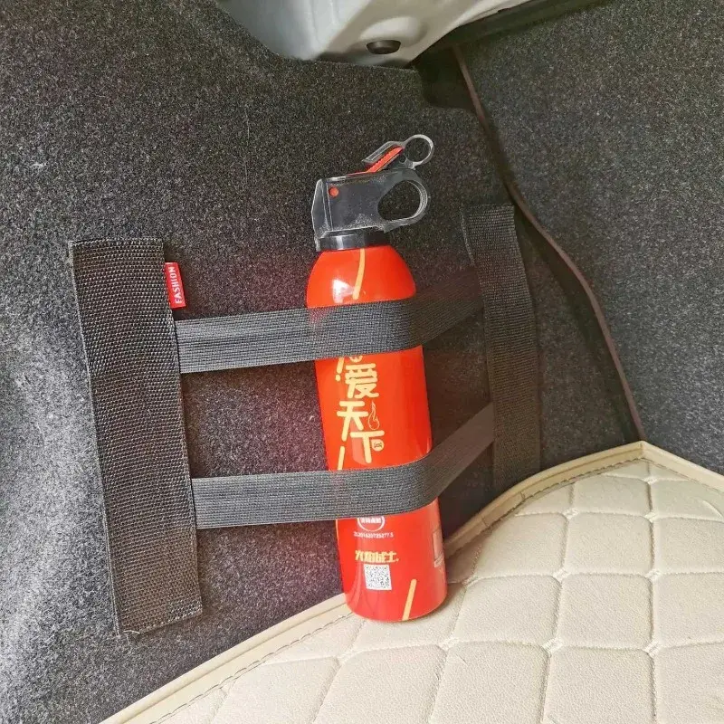 Car Trunk Organizer Elastic Fixing Belt Storage Bag Tapes Fire Extinguisher Fixing Belt Auto Interior Accessories 40-80CM