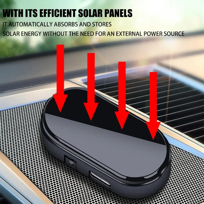 Car Fake Security Light Solar Powered Universal Warning LED Light Alarm Lamp Anti-Theft Caution Strobe Signal Security System
