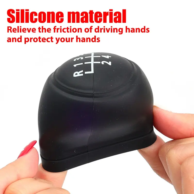 Non-Slip Silicone Shifter Handle Cover Universal for Manual Gear Stick Waterproof Anti-Dust Protective Grip Gear Shift Collars