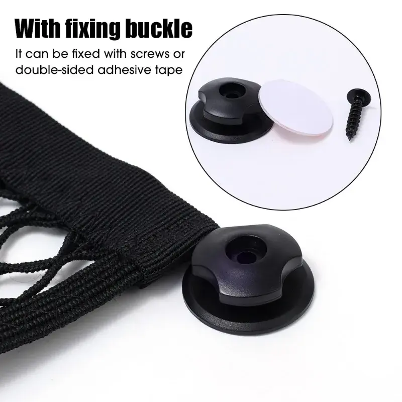 Car Storage Net Bag Phone Car Mesh Net Holder Auto Storage Boat Cargo Pocket Organizer Framed Mesh Net Pocket with Screws