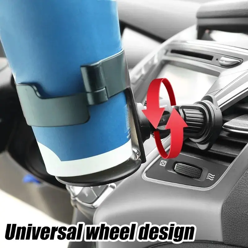 Car Cup Holder Multifunctional Auto Air Conditioning Outlet Hanging Drink Holder Ashtray Water Cup Bracket Phone Anti-slip Stand