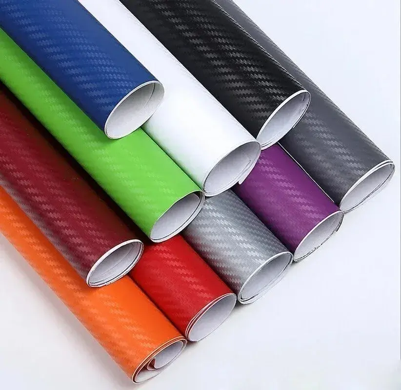 3D Carbon Fiber Car Stickers Multi-color Roll Film Vinyl Wrap Interior Auto Styling Sticker Decor Motorcycle Laptop Skin Decal