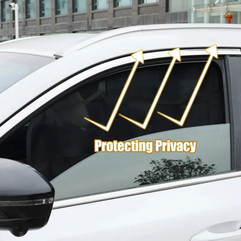 Magnetic Car Sun Shade Anti UV Front Rear Window Sunshield Heat Insulation Plate Blackout Mesh Screen Car Privacy Shield Curtain