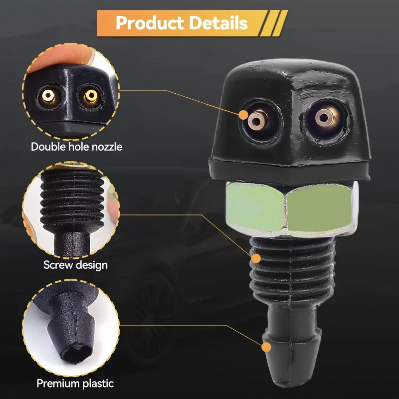 Universal Car Front Window Windshield Washer Wiper Nozzles Jet Windscreen Sprayer Sprinkler Kits Washer Outlet Car DIY Kits