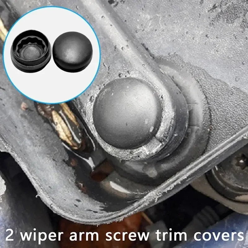 Car Front Windshield Wiper Arm Covers Nut Cap Wiper Arm Bolt Caps for VW Caddy Hyundai Tucson Santa Creta Kona Genesis