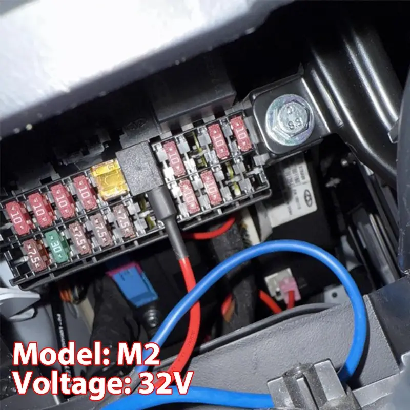 M2 Car Fuse Blades Holder Circuit Adapter Protector Splitter ATM APM Tap Micro Connector Truck Automobile Accessories