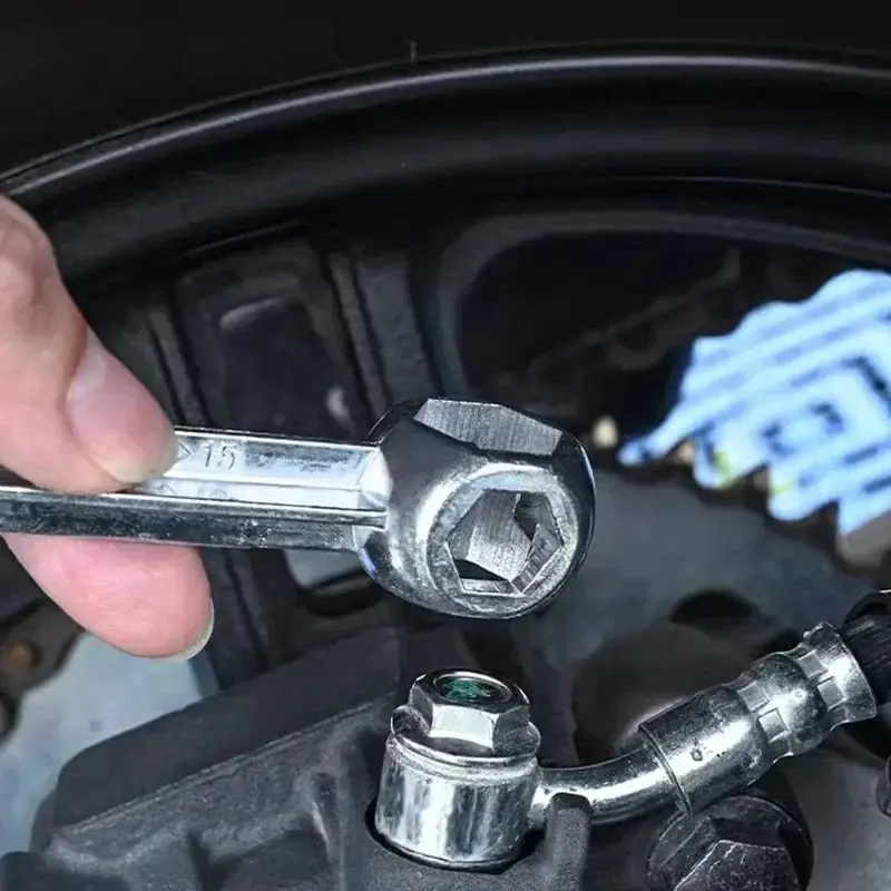 Metal Hexagonal Wrench 6~15mm Car Bicycle Hexagonal Screw Installation Disassembly Tool Multi Purpose Sleeve Bone Shaped Wrench