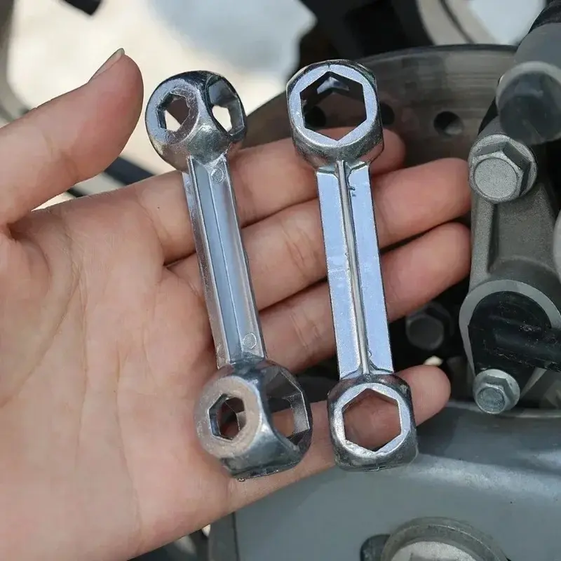 Metal Hexagonal Wrench 6~15mm Car Bicycle Hexagonal Screw Installation Disassembly Tool Multi Purpose Sleeve Bone Shaped Wrench
