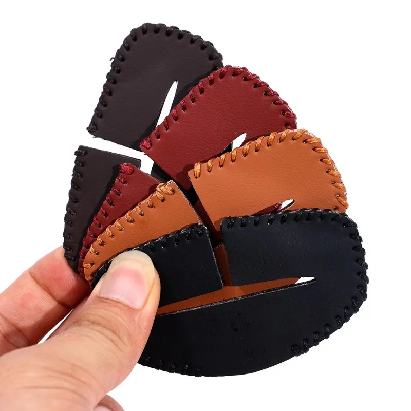 2-1pcs Car Seat Belt Buckle PU Leather Protective Cover Anti-collision Safety Belt Case Protector Cover Car Interior Accessories
