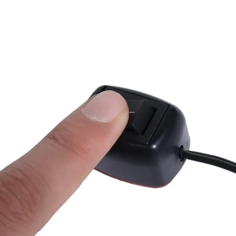 Universal Car Switch Paste Type Toggle Switch with Cable 60cm/100cm DC 12V for Fog Ring Drive Lights Neon Lights