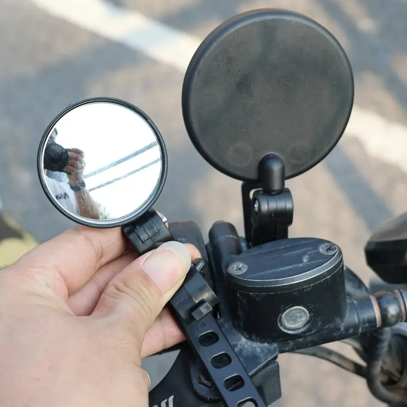 Universal Bicycle Motorcycle Rearview Mirror 360 Rotation Adjustable Round Ellipse Rear View Mirrors for Road Bike Accessories