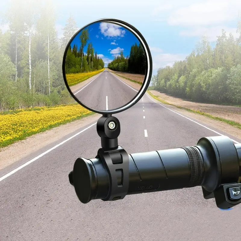 New Bicycle Rearview Mirror 360 Degree Rotation Auxiliary Convex Mirror Handlebar Mount Cycling Bike Rear View Mirrors