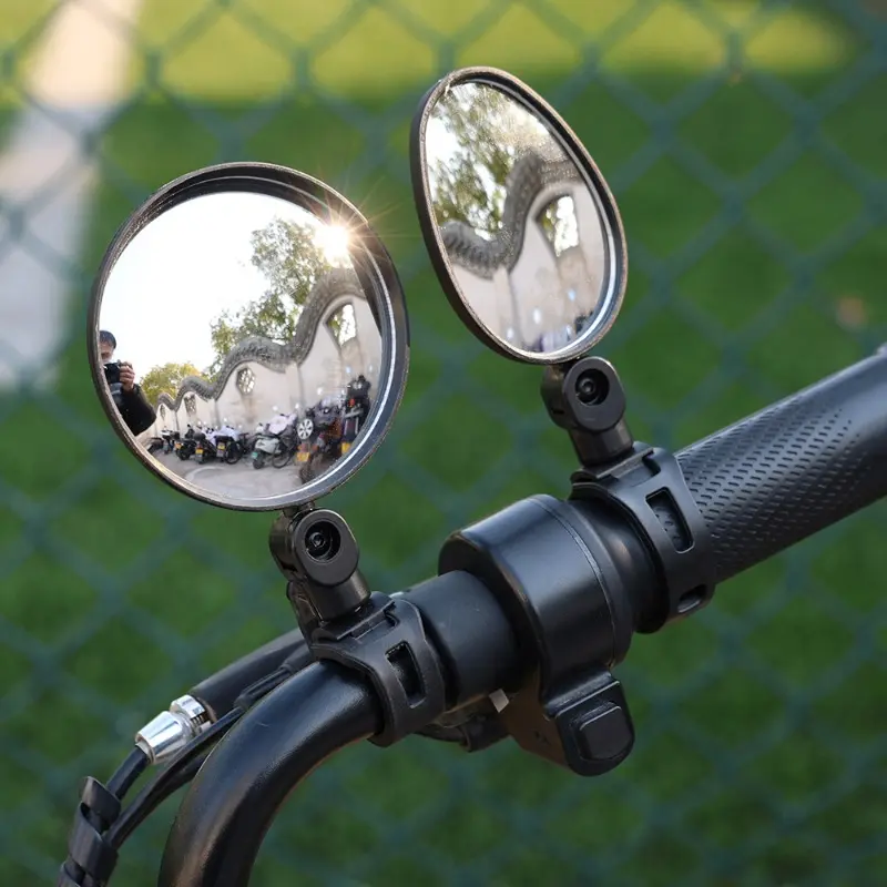 New Bicycle Rearview Mirror 360 Degree Rotation Auxiliary Convex Mirror Handlebar Mount Cycling Bike Rear View Mirrors