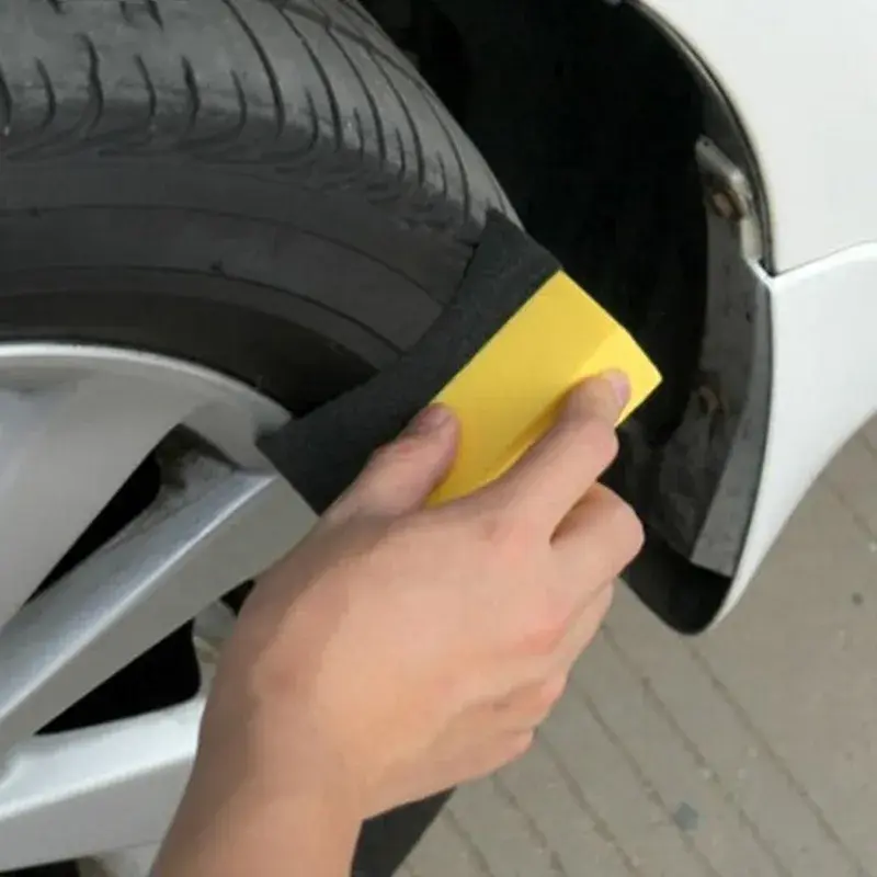 Car Wash Microfiber Towel Cleaning Sponge Brush Set for Car Wheel Wipe Water Suction Sponge Pad Polishing Tyre Brushes Tools