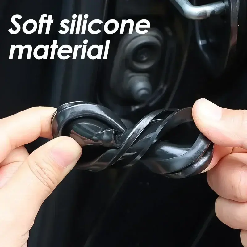 Universal Car Door Closing Shockproof Silicone Cushion Mute Shock Absorber Protective Covers Car Door Latch Accessories