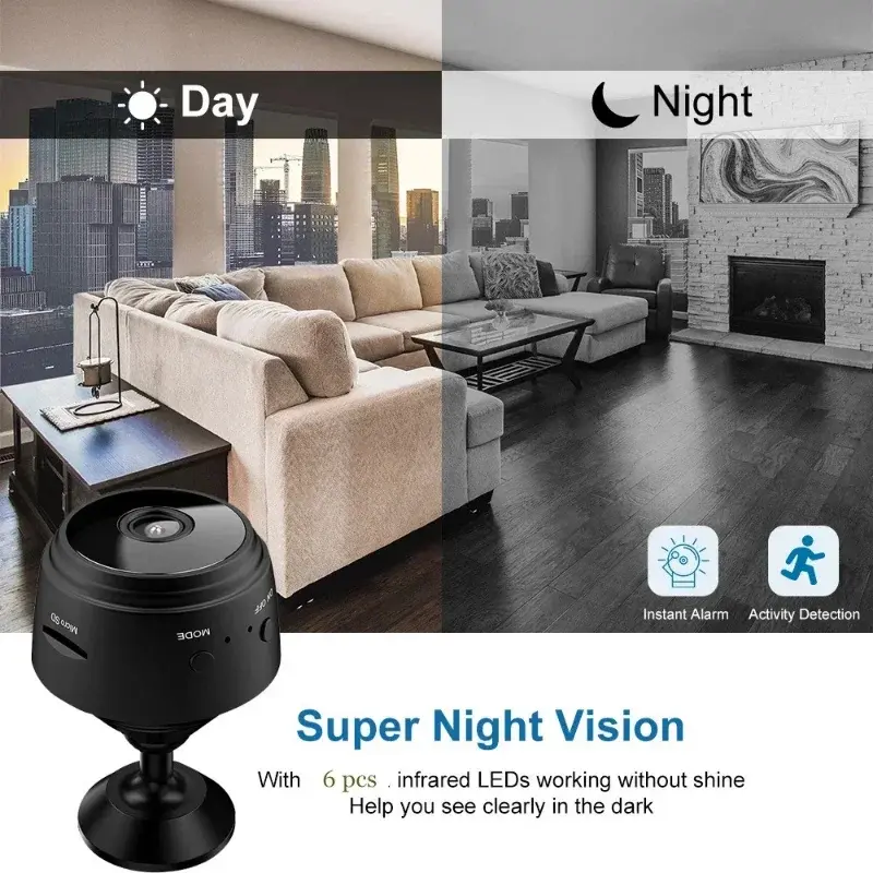 A9 1080P Mobile Wifi Car Camera Surveillance Cameras Sensor Camcorder Web Video Smart Home Safety Wireless Security Camera