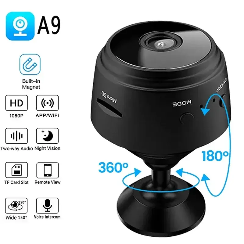 A9 1080P Mobile Wifi Car Camera Surveillance Cameras Sensor Camcorder Web Video Smart Home Safety Wireless Security Camera