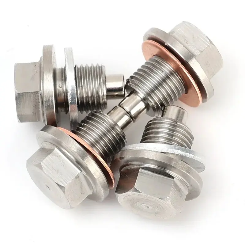 M12x1 25 Magnetic Oil Drain Plug Washer Cr-V Steel Engine Protection Filter Metal Chips Collector for Toyota Honda Nissan