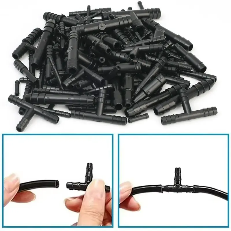 128pcs/set Car Hose Connector Assortment Reducer Set Plastic Straight T Piece Connectors for Cooling Systems Fuel Systems