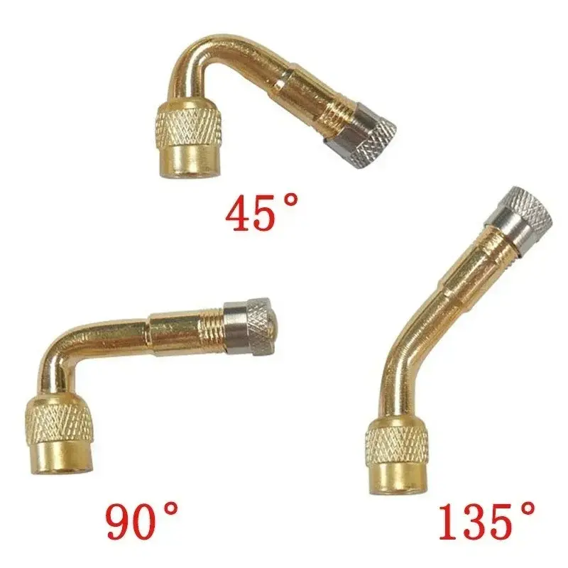 Universal Car Tyre Valves Inflation Extension Tube 45/90/135 Degree Adapter Motorcycle Bike Tyre Valve Connector Accessories